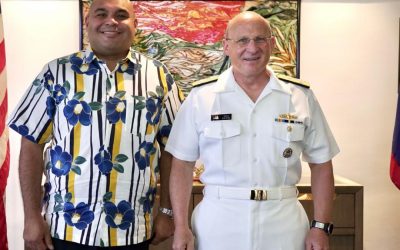 Acting Governor Tenorio Meets with Chief of Naval Operations Admiral Gilday