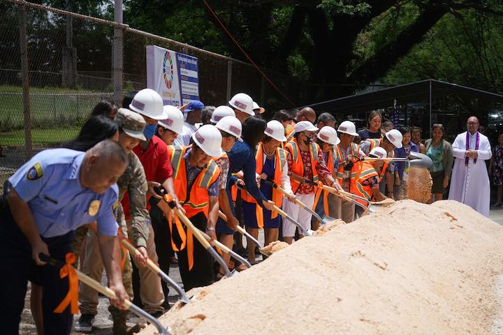 Leon Guerrero-Tenorio Administration Breaks Ground on New Malesso’ Gym Project