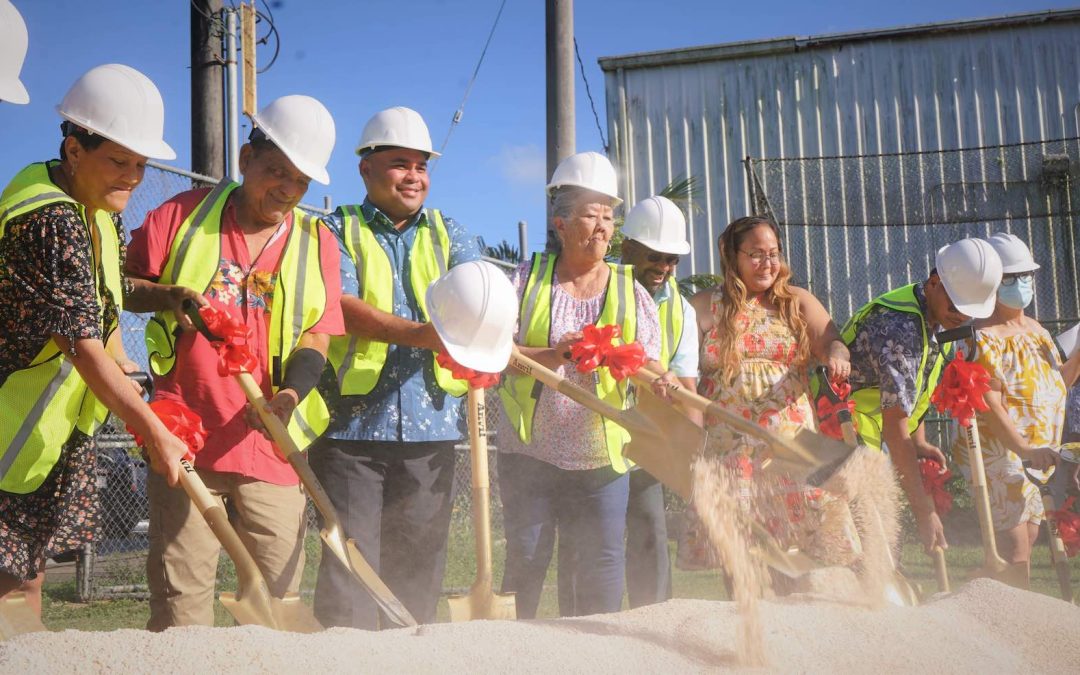 Leon Guerrero-Tenorio Administration Breaks Ground on Agana Heights Gym and Softball Field Renovation Project