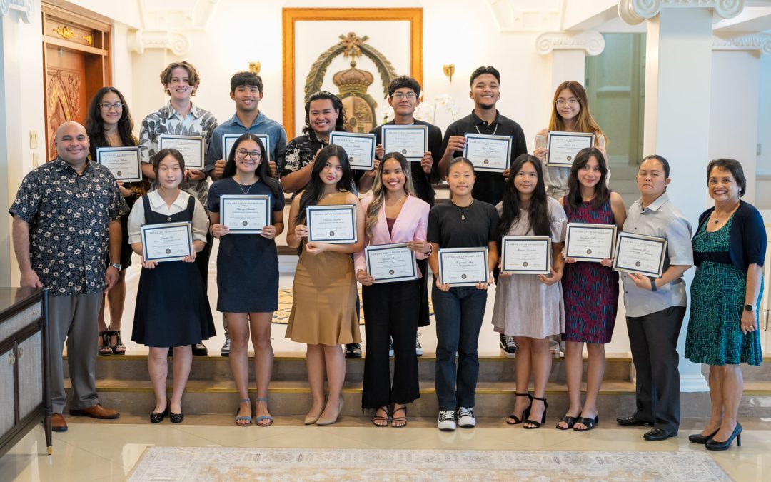 Governor Lou Leon Guerrero held a swearing-in ceremony on Tuesday for 15 members of the Governor’s Youth Advisory Council