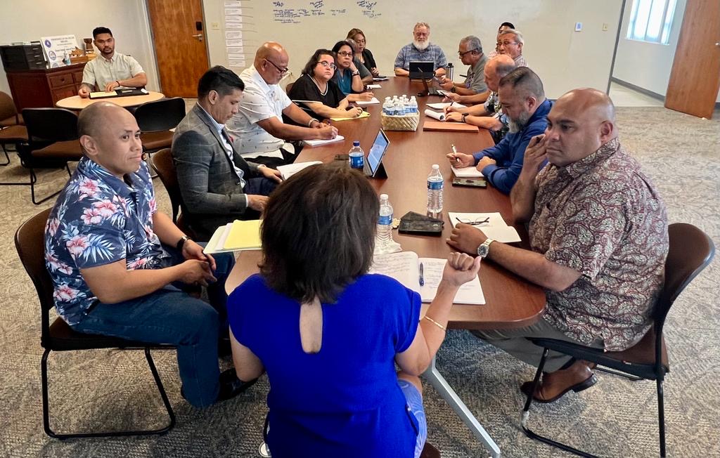 Acting Governor Josh Tenorio led a meeting with Acting Superintendent Dr. Judith T. Won Pat and Guam Department of Education (GDOE) representatives, along with former Acting Superintendent Francis Santos, Guam Power Authority (GPA) General Manager John Benavente, Department of Public Works Deputy Director Linda Ibanez, Guam State Clearinghouse Director Stephanie Flores, and the Governor’s legal counsel to address GDOE’s maintenance challenges.