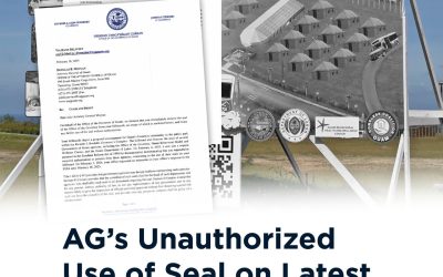 Office of the Governor Issues Cease and Desist Letter to AG; Unauthorized use of Seal on Latest AG Billboard is a Crime